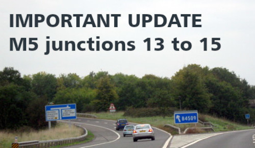 An image of junction 14 on the M5