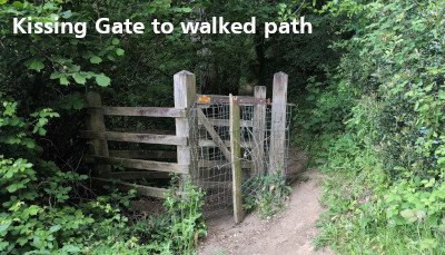 Kissing Gate on CWE10 on walked path