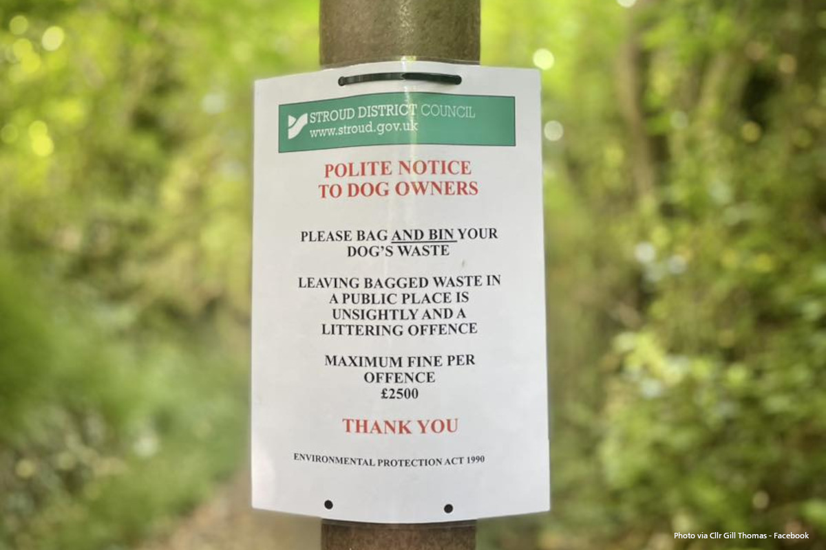 Stroud District Council Dog Poo Bin
