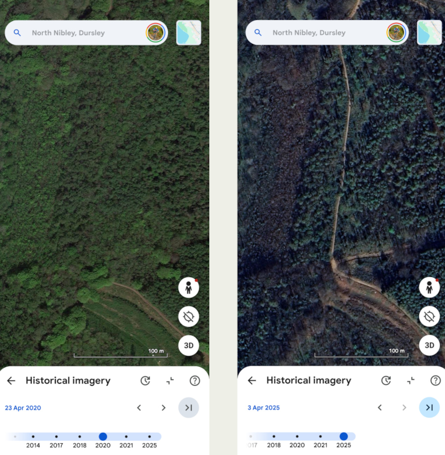 Westridge Woods 2020 compared to now